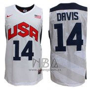 Camiseta USA 2012 Anthony Davis NO 14 Blanco