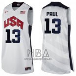 Camiseta USA 2012 Chris Paul NO 13 Blanco