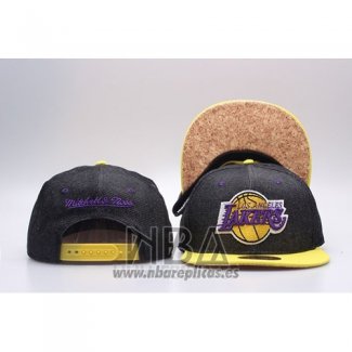 Gorra Los Angeles Lakers Snapback Negro Amarillo