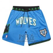 Pantalone Minnesota Timberwolves Mitchell And Ness Jsut Don Azul