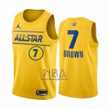 Camiseta All Star 2021 Boston Celtics Jaylen Brown NO 7 Oro