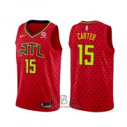 Camiseta Atlanta Hawks Vince Carter NO 15 Statement Rojo