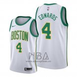 Camiseta Boston Celtics Carsen Edwards NO 4 Ciudad 2019-20 Blanco