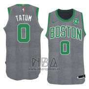 Camiseta Boston Celtics Jayson Tatum NO 0 Navidad 2018 Verde