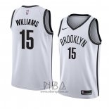 Camiseta Brooklyn Nets Alan Williams NO 15 Association 2018 Blanco