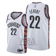 Camiseta Brooklyn Nets Caris Levert NO 22 Ciudad 2019-20 Blanco