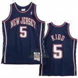 Camiseta Brooklyn Nets Jason Kidd NO 5 Retro Azul