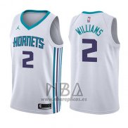 Camiseta Charlotte Hornets Marvin Williams NO 2 Association 2017-18 Blanco