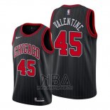 Camiseta Chicago Bulls Denzel Valentine NO 45 Statement Edition Negro