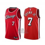 Camiseta Chicago Bulls Troy Brown JR. NO 7 Ciudad 2021-22 Rojo