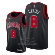 Camiseta Chicago Bulls Zach Lavine NO 8 Statement Edition Negro