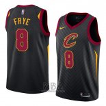 Camiseta Cleveland Cavaliers Channing Frye NO 8 Statement 2018 Negro