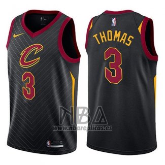 Camiseta Cleveland Cavaliers Isaiah Thomas NO 3 Statement 2017-18 Negro