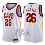 Camiseta Cleveland Cavaliers Kyle Korver NO 26 Association 2017-18 Blanco