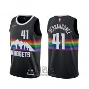 Camiseta Denver Nuggets Juan Hernangomez NO 41 Ciudad 2019-20 Negro