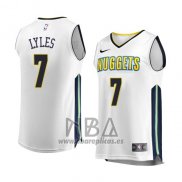 Camiseta Denver Nuggets Trey Lyles NO 7 Association 2017-18 Blanco