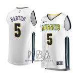 Camiseta Denver Nuggets Will Barton NO 5 Association 2017-18 Blanco