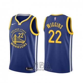 Camiseta Golden State Warriors Andrew Wiggins NO 22 Icon Azul