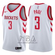 Camiseta Houston Rockets Chris Paul NO 3 2017-18 Blanco