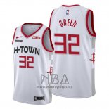 Camiseta Houston Rockets Jeff Green NO 32 Ciudad 2019-20 Blanco