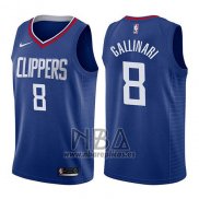 Camiseta Los Angeles Clippers Danilo Gallinari NO 8 Icon 2017-18 Azul