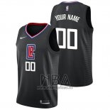 Camiseta Los Angeles Clippers Personalizad Statement 2019 Negroa