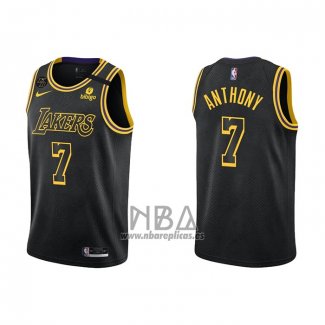 Camiseta Los Angeles Lakers Carmelo Anthony NO 7 Mamba 2021-22 Negro