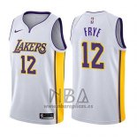 Camiseta Los Angeles Lakers Channing Frye NO 12 Association 2017-18 Blanco