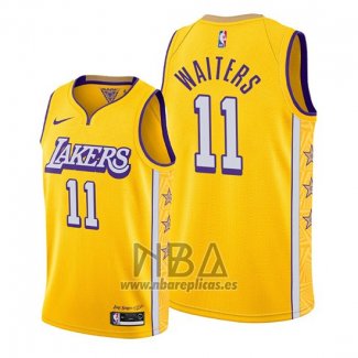 Camiseta Los Angeles Lakers Dion Waiters NO 11 Ciudad 2020 Oro