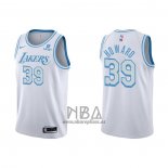 Camiseta Los Angeles Lakers Dwight Howard NO 39 Ciudad 2021-22 Blanco