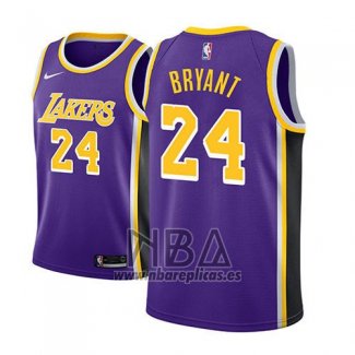 Camiseta Los Angeles Lakers Kobe Bryant NO 24 Statement 2018 Violeta