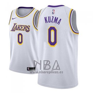 Camiseta Los Angeles Lakers Kyle Kuzma NO 0 Association 2018 Blanco