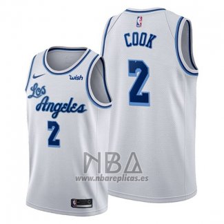 Camiseta Los Angeles Lakers Quinn Cook NO 2 Classic Edition Blanco