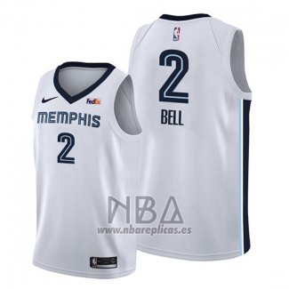 Camiseta Memphis Grizzlies Jordan Bell NO 2 Association 2019-20 Blanco