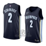 Camiseta Memphis Grizzlies Kobi Simmons NO 2 Icon 2018 Azul