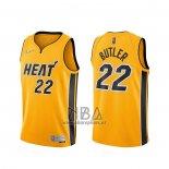 Camiseta Miami Heat Jimmy Butler NO 22 Earned 2020-21 Oro