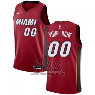 Camiseta Miami Heat Personalizada 2017-18 Rojo