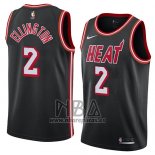 Camiseta Miami Heat Wayne Ellington NO 2 Classic 2018 Negro