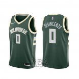 Camiseta Milwaukee Bucks Donte Divincenzo NO 0 Icon Verde