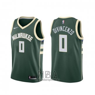 Camiseta Milwaukee Bucks Donte Divincenzo NO 0 Icon Verde