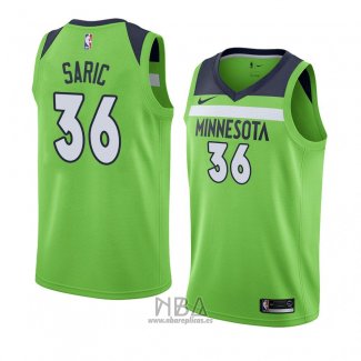 Camiseta Minnesota Timberwolves Dario Saric NO 36 Statement 2018 Verde