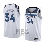 Camiseta Minnesota Timberwolves Jared Terrell NO 34 Association 2018 Blanco