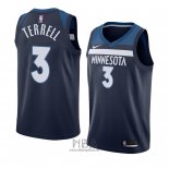 Camiseta Minnesota Timberwolves Jared Terrell NO 3 Icon 2017-18 Azul