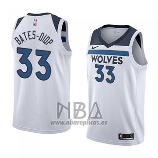 Camiseta Minnesota Timberwolves Keita Bates-Diop NO 33 Association 2018 Blanco