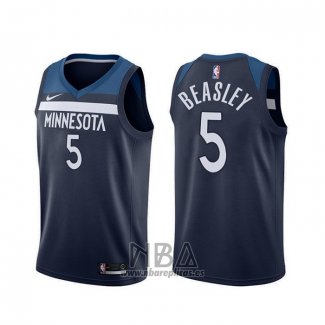 Camiseta Minnesota Timberwolves Malik Beasley NO 5 Icon Azul