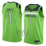 Camiseta Minnesota Timberwolves Tyus Jones NO 1 Statement 2018 Verde