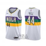 Camiseta New Orleans Pelicans Solomon Hill 44 Ciudad Blanco