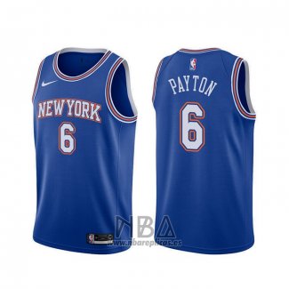 Camiseta New York Knicks Elfrid Payton NO 6 Statement 2019-20 Azul