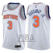 Camiseta New York Knicks Tim Hardaway Jr. NO 3 Statement 2017-18 Blanco