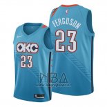 Camiseta Oklahoma City Thunder Terrance Ferguson NO 23 Ciudad Edition Azul